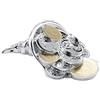 Albalù Cornucopia Porta Soldi in Resina Argentata con Soldi Oro e Argento Misura 8,5x5,5x3 cm soprammobile Unico, Idea Regalo, centrotavola - Scatola Regalo Inclusa, Made in Italy