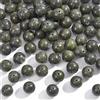 NBEADS 2 Filo Circa 72 Pz di Perline di Pietra Serpentina Naturale, 10 mm Pietra Preziosa Rotonda Perline per Artigianato Fai-da-Te Collana Bracciale Creazione di Gioielli Meditazione Yoga