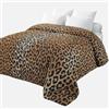Corredocasa Trapunta Invernale 300gr Disponibile Fantasie Zebrato e Leopardato (Leopardato Oro, Piumone Invernale)