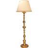 Generico Piantana, lampada da terra classica in legno foglia oro-argento 1 luce Dbs 100/pt per salotto, soggiorno, sala da pranzo, camera da letto.