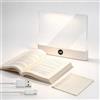 Funmo Lampada da lettura per libro, 3 colori, Smart LED Reading Book Light, con timer, protezione per gli occhi