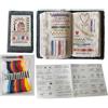Generico embroidery stitch book,libro stitch,libro ricamo,kit strumenti punti ricamo fai da te per principianti e appassionati include ago filo guida passo passo