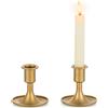 Romadedi Portacandele oro candele a bastoncino, 2 pezzi