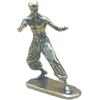 Navishendley Statuetta in ottone del maestro di Kung Fu, scultura da scrivania di arti marziali ispirata a Bruce, ornamento cinese in ottone per casa, ufficio, libreria