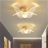 BBWO Lampada Da Soffitto A LED Moderna A Forma Di Farfalla Piccola Lampada Da Incasso Dorata Lampada Decorativa In Acrilico Per Corridoi Adatta Per Ingressi Atri Portici Camere Da Letto(A)