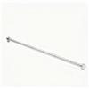 Sueynoptrix Asta per tenda senza foratura, 70 - 100 cm, in acciaio inox, colore: Argento