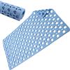 AuraNova Tappetino Vasca Antiscivolo da Bagno, 70 x 38 cm Tappeto Doccia Antiscivolo, Senza BPA Resistente alla Muffa Lavabile in Lavatrice Con Fori di Scarico e Ventose Blu