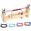 Qubnydg Paracord Jig Telaio per Braccialetti, Telaio Legno per Infilare | Fabbricante di Braccialetti Regolabile con 2 Clip, U Forma Di Legno Bracciale Jig, Per Strumento Artigianale Fai-da-te