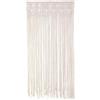 Jwthee Tenda in macramè Boho, pannello per finestra in cotone Tende Boho Tende in macramè da appendere alla parete, tende per finestra in tessuto, decorazioni bohémien fatte a mano per