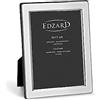EDZARD Cornice Salerno (foto 9x13 cm) placcata argento antiossidante | Cornice placcata argento per foto 9x13 cm, retro in velluto, da tavolo, portafoto, portaritratti