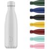 Chilly's Original Borraccia - Borraccia in Acciaio Inossidabile con Isolamento Sottovuoto, Riutilizzabile, per Bevande Calde e Fredde - A Prova di Perdite, Senza Condensa - All White 500ml