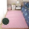 Sticker Superb. Luminescente Tappeto per Bambini 3D Luna Universo Stella Dinosauro Tappetino da Gioco Luminoso Tappeti Antiscivolo Soggiorno Camera da Letto Casa Asilo Nido Decorativo (Rosa,140×200 cm)