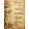 Generic The Road Not Taken by Robert Frost, stampa artistica in stile vintage con poesia, decorazione da parete, formato A4