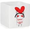 irpot Vaso portafiori con stampa Festa della Mamma fioriera ceramica personalizzabile idea regalo Mather 's day Mamma Mom Mommy pensiero orignale vaso per fiori (TVB)