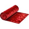 YNNHUDEEP Tessuto in velluto riccio rosso, 2 m x 160 cm, tessuto decorativo al metro, per fai da te, artigianato, decorazioni, tende, palcoscenico, tovaglia, mobili, tessuto decorativo