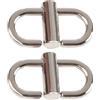 Muteitt 2 Pezzi Clip di Fibbie in Metallo Regolabili per Borsa con Tracolla a Catena Lunghezza della Cinghia a Catena Accorciatore Chiusure Borse Accessori per Borse a Catena con Fibbia