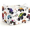 omedecal Cesto Portabiancheria Sporca Porta Giochi, 40x30x30cm - Monster Truck | Cesta Panni Biancheria Sporchi Giochi Bambini per Bagno Camera da Letto, Salvaspazio