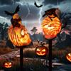 YZYOE 2 pacchetti di LED Solar Powered Skull Crow Lights, Halloween Outdoor Atmosphere Decoration lampada, Cute Resin Crow Skull Courtyard Landscape Lights.