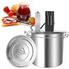 DPDZSW Mescolatore Elettrica per Marmellate E Salse | Mixer Alimenti Automatico Commerciale, Frullatore per Pentola Automatico per Marmellate con Raschiatore Mescolatore a Doppio Strato 20L