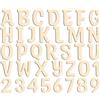 Longan Craft 72 lettere maiuscole in legno per artigianato non finito lettere e numeri dell'alfabeto in legno 8 cm piccole dalla A alla Z per nomi di bambini fai da te pittura arti ortografia apprendimento