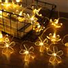 AOOTE LED Luci Fiori Di Ciliegio, 3m 20 LED Catena Luminosa, Bianco Caldo Luci, per Esterno ed Interno, 3AA Batteria, Luci Decorative per Giardino, Camera, Balcone, Feste, Natale e Matrimonio