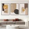 CAYBES Set di 3 quadri moderni e minimalisti a blocchi di colore quadri astratti geometrici su tela stampa poster immagini decorative per soggiorno nordico-60x80cm senza cornice