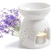 YHSKJCD Bruciatori di Olio Essenziale in Ceramica, Candela Fornello Aroma Diffusore per Casa Camera da Letto Decorazione Meditazione Yoga Natale Regalo