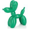 AMOIENSIS Scultura di cane palloncino verde lucido da 10 cm