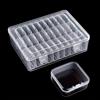 Generic Scatole portaoggetti per gioielli, scatole di plastica, mini organizer per gioielli trasparenti, scatole rettangolari trasparenti per forniture artigianali (trasparenti)