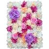 ADAOQIN Parete di Fiori di Rosa Artificiale, Accessori per Foto, Fiori di Seta, Decorazione per Matrimoni, Parete di Confine, Semplice Arte da Appendere alla Parete.