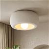 HvKvHvY Lampada Da Soffitto Wabi Sabi, Lampada Moderna In Stile Japandi, Lampada Da Incasso Con Finitura Pietra Bianca Per Camera Da Letto,Corridoio E Isola Cucina,Attacco E27(30Cm/11.8Inch)