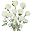 Arborus 5 fiori di crisantemo finti bianchi, altezza 60 cm, fiori artificiali per vasi da pavimento, stelo lungo, fiori di crisantemo finti in seta per artigianato, composizioni floreali, centrotavola