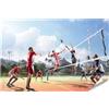 islandburner Poster di pallavolo su un campo di gioco all'aperto al sole, 130 x 90 cm