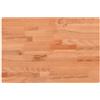 vidaXL Piano Tavolo 80x40x4cm Rettangolare Legno Massello di Faggio
