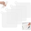 UKOFEW Copertura di Scarico in Silicone,4 Pezzi Protettore di Scarico,15 * 15cm Tappo per Scarico in Silicone Quadrato Antiodore,per Doccia e lavello, Bagno, Vasca, Cucina
