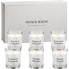 YINUO LIGHT Set di candele profumate 6 pezzi a 120g in vetro, 6 profumi, set regalo di candele profumate, regalo di profumo per donne, set di candele per soggiorno, camera da letto, bagno, compleanno, Natale