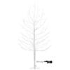 Magie di Natale Albero Ramo di Tiglio bianco microled bianco caldo, uso interno (H 90 cm)