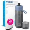 BRITA Borraccia filtrante Attivo Blu Scuro (0,6 L) riduce Cloro, Particelle Belle ≥ 15 µm, Alcuni pesticidi, erbicidi e ormoni. Conserva I minerali come Calcio e Magnesio