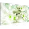Runa Art Quadri Moderni Fiore Feng Shui Tela Non Tessuta Soggiorno Corridoio Pietre Zen Verde 210812b