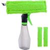 JOSTIVE Tergicristalli 3 in 1 con funzione spray, set lavavetri per specchi, lavavetri + lavavetri con nebulizzatore per vetro, bagno, cucina, specchi, auto e piastrelle