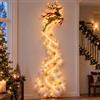Generic Lampada da parete natalizia con sentiero magico, 60 cm, LED a cascata | Decorazione da parete a LED con effetto neve a cascata scintillante e facile posizionamento a parete