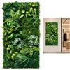 Haoppmof Parete per piante artificiali, 50 x 100 cm, siepe frangivista resistente ai | Parete di piante artificiali in PE, resistente ai raggi UV, resistente alle intemperie, effetto 3D realistico, per giardino
