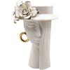 Mauro Ferretti Vaso Woman Elegant Porcellana, 15x13,3x23,5 cm
