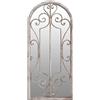 vidaXL Specchio da Giardino Sabbia 100x45 cm in Ferro per Uso Esterno