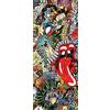 A.Monamour Adesivo Porta Autoadesiva Collage Di Musica Su Un Muro Di Mattoni Graffiti Arte Astratta Vinile PVC Adesivi per Porte Interne 3D Pellicola Adesiva Poster Sticker Murale Parete