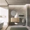 DEGHI Mobile bagno sospeso 100 cm con 3 cassetti frassino harper e lavabo - Roxas