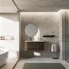 DEGHI Mobile bagno sospeso 100 cm con 3 cassetti frassino reale e lavabo - Roxas