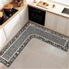 XFLHXY Tappetino da Cucina Angolare per Lavello, Tappetini da Cucina Super Assorbenti, Tappeto a L per Cucina, Antiscivolo, Lavabile(Color5,70 * 70cm)