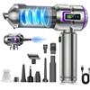 TT&C T&C Aspirabriciole Senza Fili, 27000PA Aspirapolvere Auto Portatile,Aspirapolvere 4 in 1 con Display,Dotato di Motore Senza Spazzole a 3 Velocità,per Casa,Auto,Tappeti,Animali domestici