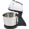 QUIOTUIR Frusta elettrica da ufficio, 1,7 l, 7 velocità, 350 W, con 2 bastoni mix e ciotola miscelazione frullatore elettrico per mescolare verdure, insalata, burro, panna, latte, Milkshake, gelato